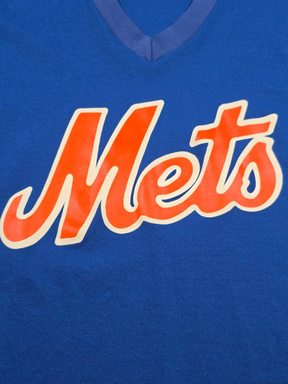 Mets Blue V-Neck T-Shirt - Picture 2 of 8